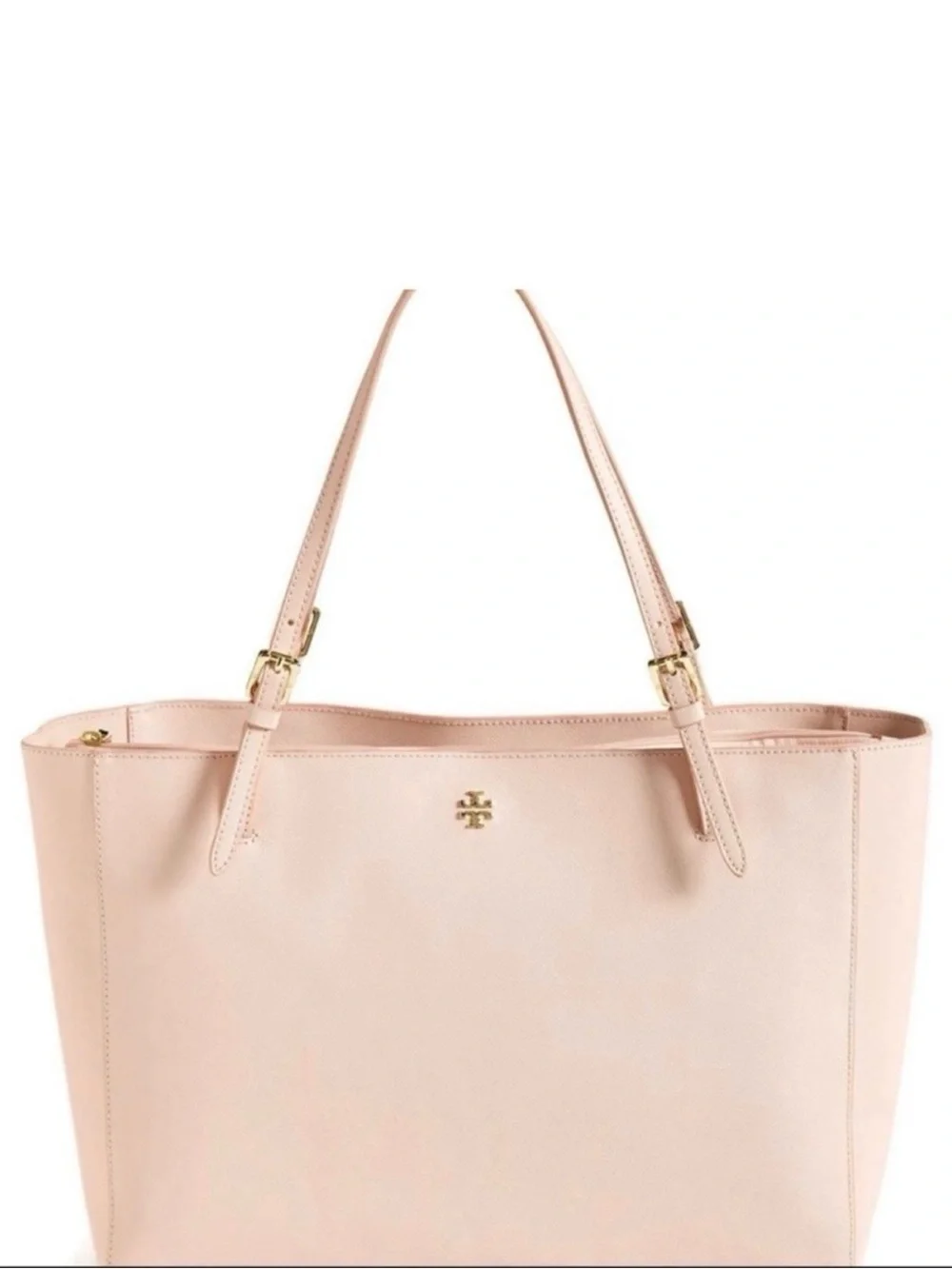 Tori Burch Everyday Structured Tote in Soft Blush